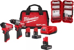 Milwaukee M12 FUEL 12V Cordless Hammer Drill/Impact Combo Kit w/ 5.0Ah Battery + 40pc Shockwave Bit Set for $199 + free shipping