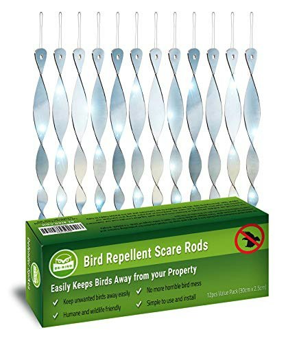 De-Bird Acrylic Bird Scare Rods 12-Pack: $11.99 De-Bird Acrylic Bird Scare Rods 12-Pack: $11.99