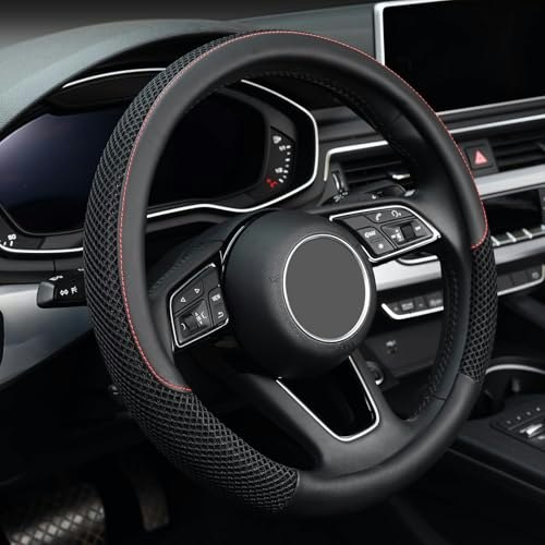 Kafeek 15-Inch Ice Silk Leather Steering Wheel Cover: $15.99