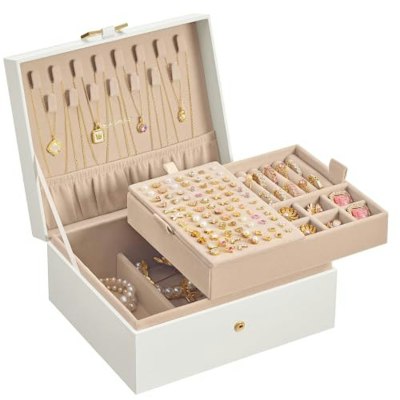 Songmics 2-Layer Jewelry Organizer Box for $13 + free shipping w/ Prime