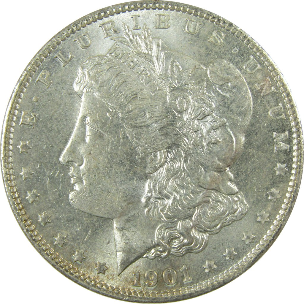 Collectible 1901 O Morgan Silver Dollar Uncirculated Mint State $1 Coin: $114