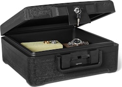 Amazon Basics Fire-Resistant Waterproof Fire Chest w/ Mechanical Key for $32 + free shipping w/ Prime