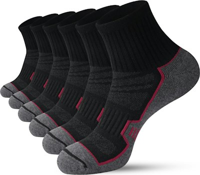 Men's Cushioned Ankle Running Socks 6-Pair Pack for $9.99 w/ Prime + free shipping