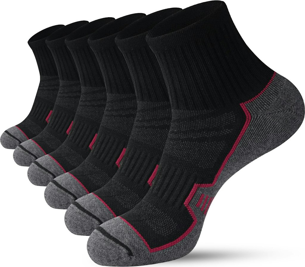 Men's Cushioned Ankle Running Socks 6-Pair Pack: $9.99 w/ Prime