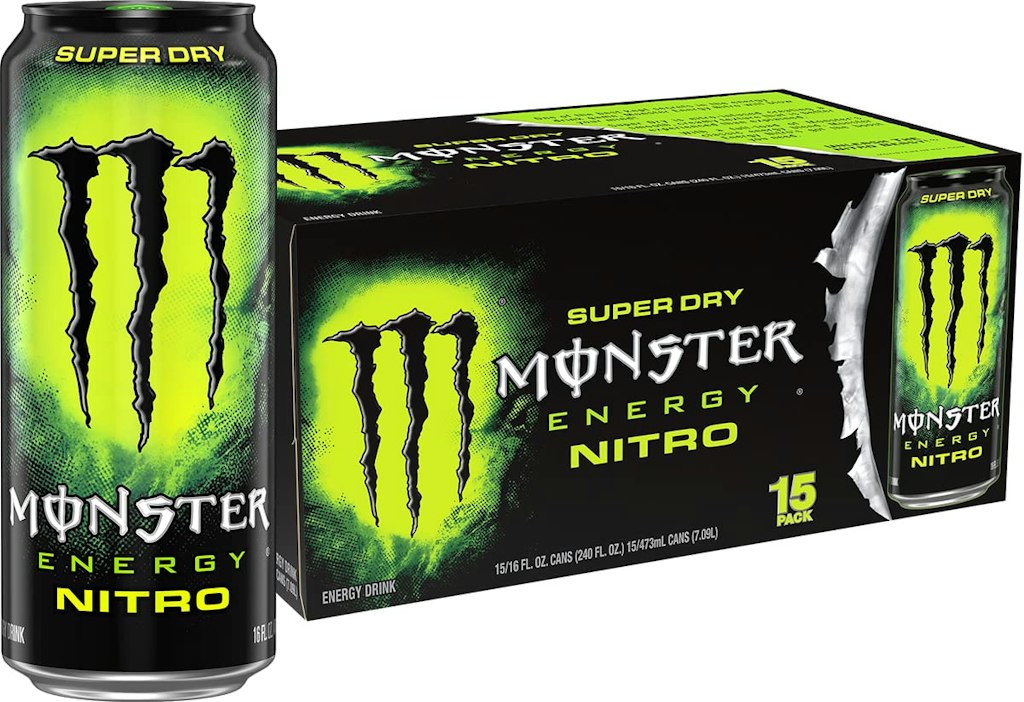 Monster Energy Nitro Super Dry 16-oz. Can 15-Pack: $21
