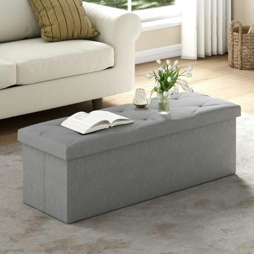 Vecelo 43-Inch Folding Storage Ottoman Bench: $27.60 Vecelo 43-Inch Folding Storage Ottoman Bench: $27.60