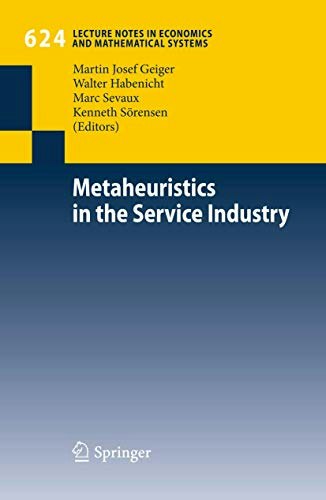 Metaheuristics in the Service Industry: $54.99