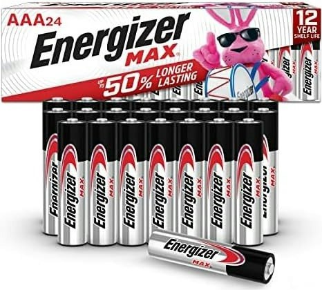 Energizer MAX AAA Batteries 24-Pack: $9.99