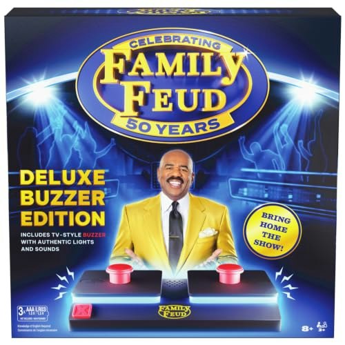 Spin Master Games Family Feud Deluxe Buzzer Edition Board Game: $26.92