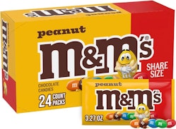 M&M's Peanut Candy Bulk Individually Wrapped 62-oz. Pack for $30 + free shipping w/ Prime