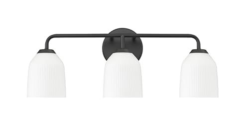 ML Lighting Norah 3-Light Matte Black Vanity Fixture: $137.90 ML Lighting Norah 3-Light Matte Black Vanity Fixture: $137.90
