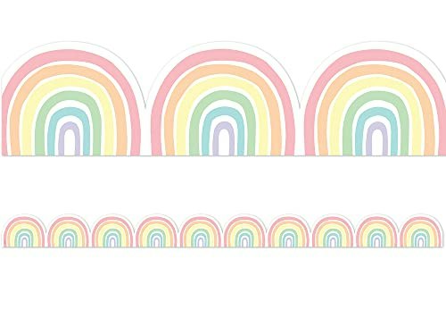 Teacher Created Resources Pastel Pop Rainbows Die-Cut Border Trim: $9.36 Teacher Created Resources Pastel Pop Rainbows Die-Cut Border Trim: $9.36