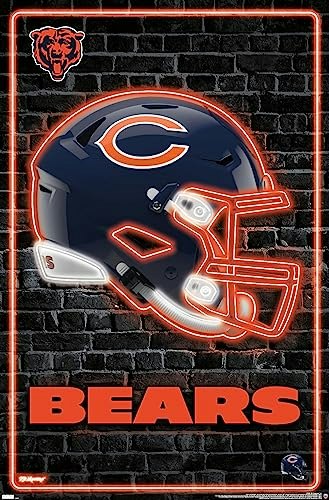 Chicago Bears Neon Helmet Wall Poster: $7.49 Chicago Bears Neon Helmet Wall Poster: $7.49