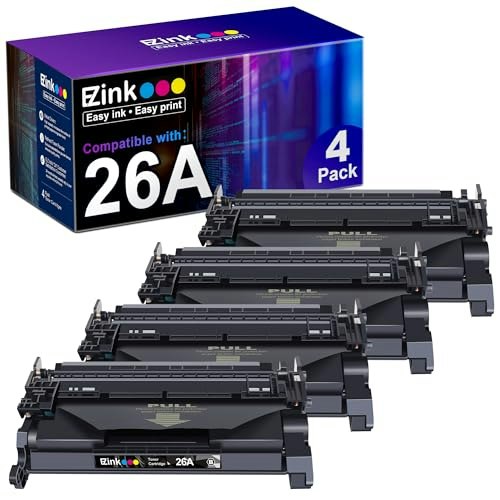 E-Z Ink 26A Black Toner Cartridge 4-Pack: $53.17 E-Z Ink 26A Black Toner Cartridge 4-Pack: $53.17