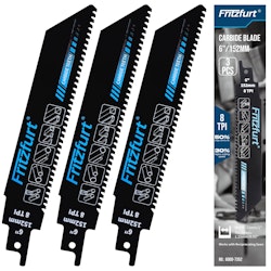 6" Carbide Teeth Reciprocating Saw Blades 3-Pack for $12 + free shipping w/ Prime