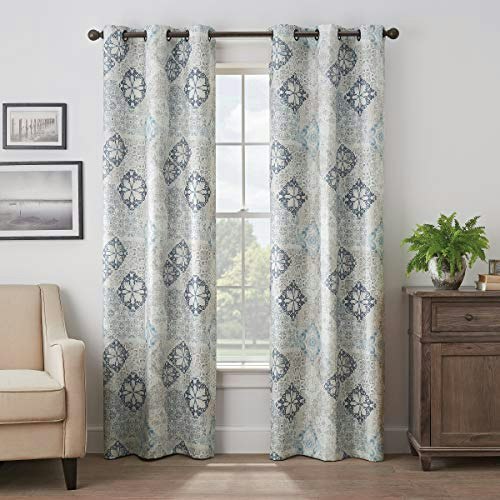 Eclipse Martina Medallion 40" x 84" Blackout Thermal Insulated Curtain Panel: $24.24 Eclipse Martina Medallion 40" x 84" Blackout Thermal Insulated Curtain Panel: $24.24
