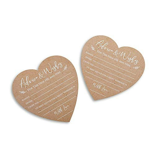 Kate Aspen Heart Shaped Wedding Advice Cards 50-Pack: $11.99 Kate Aspen Heart Shaped Wedding Advice Cards 50-Pack: $11.99