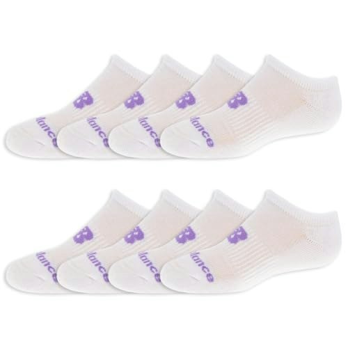 New Balance Kids Performance Cushioned No Show Socks 8-Pack: $21.33