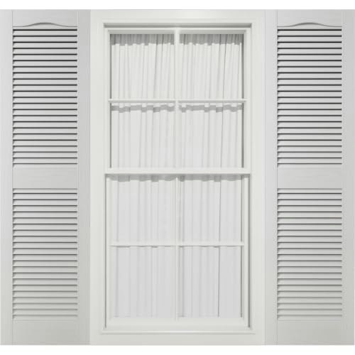 Mid-America 14.5" x 60" Cathedral Top Open Louver Vinyl Shutters 2-Pack: $77.74 Mid-America 14.5" x 60" Cathedral Top Open Louver Vinyl Shutters 2-Pack: $77.74