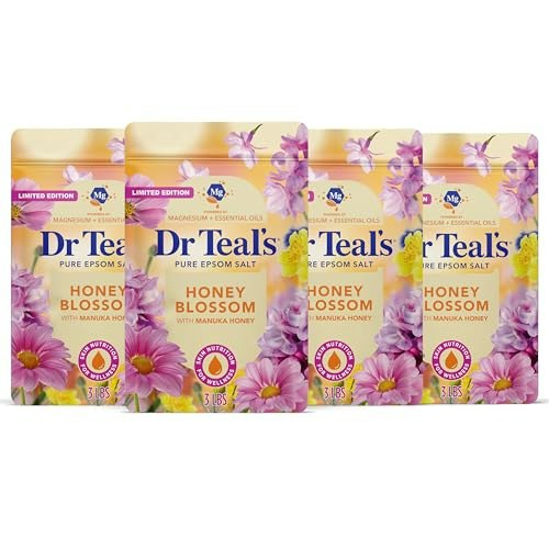 Dr Teal's Honey Blossom Epsom Salt Soak 3lb 4-Pack: $21.13 Dr Teal's Honey Blossom Epsom Salt Soak 3lb 4-Pack: $21.13