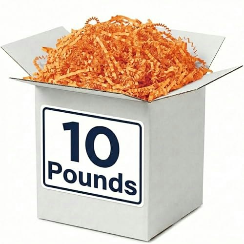 Box USA Orange Crinkle Paper Filler 10-lb.: $68.96 Box USA Orange Crinkle Paper Filler 10-lb.: $68.96