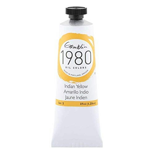 Gamblin 1980 Indian Yellow Oil Paint 37ml: $9.11 Gamblin 1980 Indian Yellow Oil Paint 37ml: $9.11