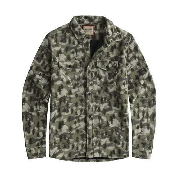 Hawke & Co. Men's Fleece Button-Up Shirt: $8.32