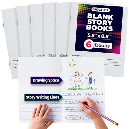 Hygloss Half Blank Books for Kids 6-Pack: $11.47 Hygloss Half Blank Books for Kids 6-Pack: $11.47