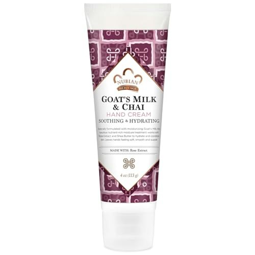 Nubian Heritage Goat’s Milk & Chai Hand Cream 4-oz.: $13.26 Nubian Heritage Goat’s Milk & Chai Hand Cream 4-oz.: $13.26