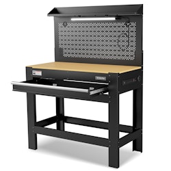 WorkPro 45" Workbench w/ Pegboard, Power Outlet & LED Light for $207 + free shipping
