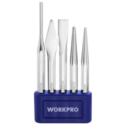 WorkPro 5-Piece Punch & Chisel Set w/ Storage Tray for $10 + free shipping w/ Prime