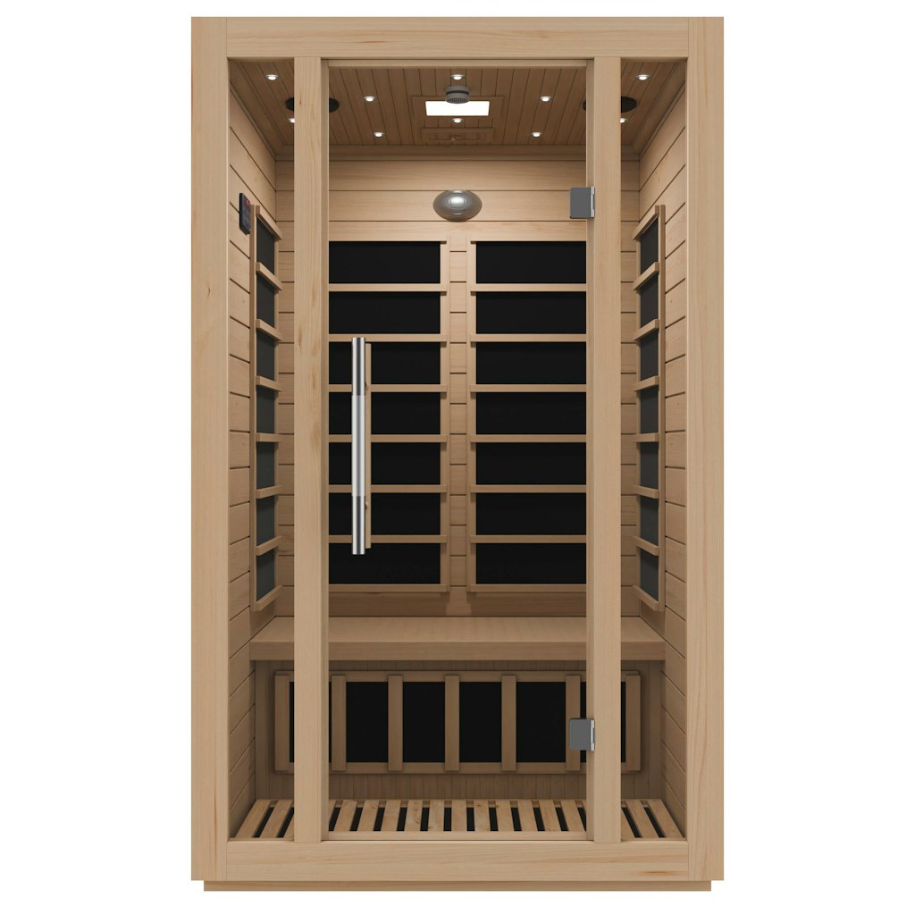 SteamSpa 2-Person Hemlock Fir Wood Infrared Sauna: $1,500