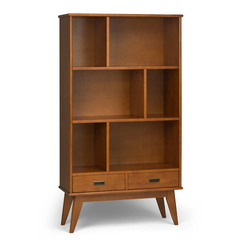 Simpli Home Draper 3-Shelf Bookcase