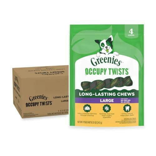 Greenies Occupy Twists Large Breed Dog Treats 16-Count: $29.60