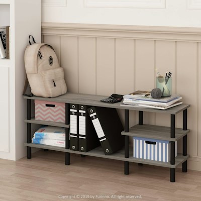 Furinno Turn-N-Tube 3-Tier TV Stand for TVs up to 55" for $31 + free shipping w/ Prime