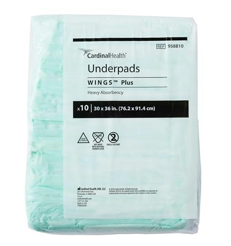 Cardinal Health Wings Plus Heavy Absorbency Underpads 10-Pack: $9.02 Cardinal Health Wings Plus Heavy Absorbency Underpads 10-Pack: $9.02