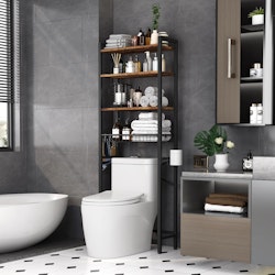 17 Stories Agassiz Metal Adjustable Freestanding Over the Toilet Storage for $70 + free shipping