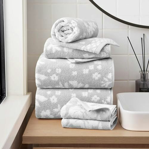 Lucky Brand Folk Floral 6-Piece Bath Towel Set: $47.18