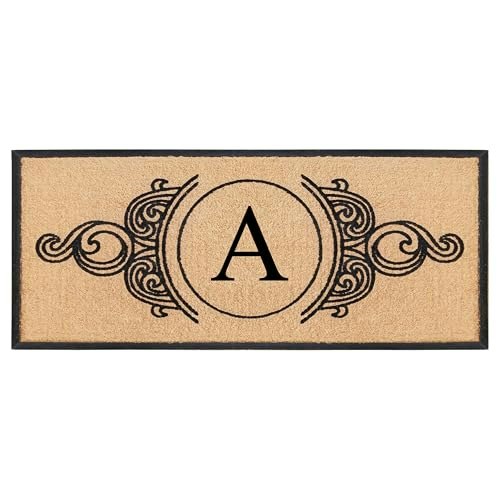 A1HC 30"x60" Natural Coir Monogrammed Doormat: $137.23