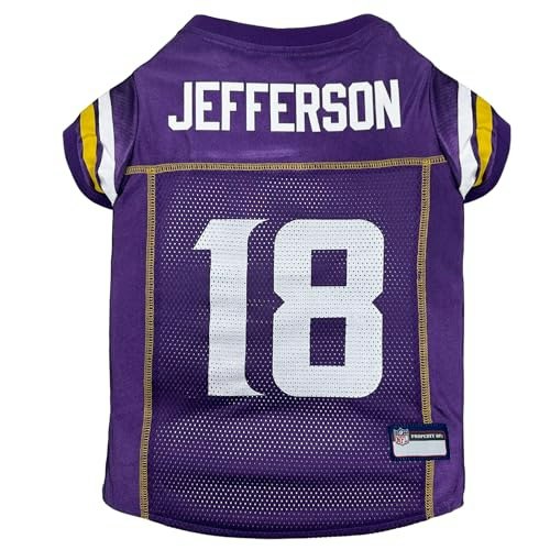 Justin Jefferson Minnesota Vikings NFL Pet Jersey: $27.07 Justin Jefferson Minnesota Vikings NFL Pet Jersey: $27.07