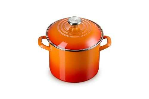 Le Creuset 6-Quart Enamel on Steel Traditional Stockpot: $95.16 Le Creuset 6-Quart Enamel on Steel Traditional Stockpot: $95.16