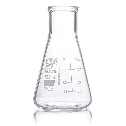 Globe Glass 125mL Wide Mouth Erlenmeyer Flask 12-Pack: $79.90 Globe Glass 125mL Wide Mouth Erlenmeyer Flask 12-Pack: $79.90