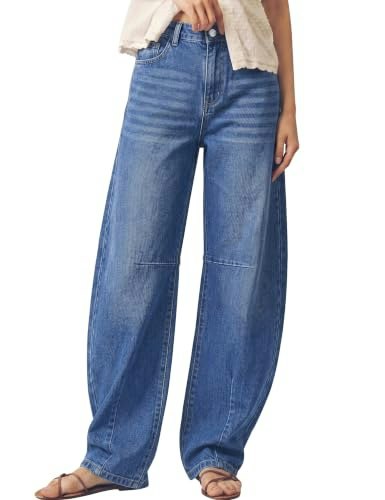 Luvamia Women's Baggy Barrel Jeans: $23.76 Luvamia Women's Baggy Barrel Jeans: $23.76