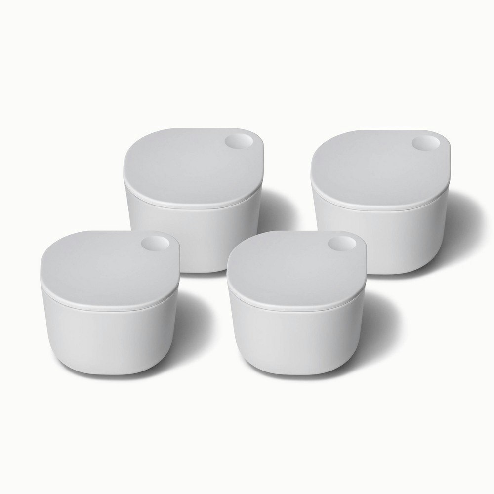 Caraway Home 4-Piece Ceramic Coated Glass Food Storage Container Set: $35