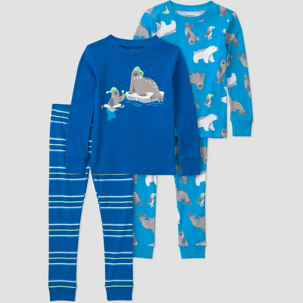 Carter's Just One You Toddler Boys' 4-Piece Cotton Pajama Set 12M: $18 Carter's Just One You Toddler Boys' 4-Piece Cotton Pajama Set 12M: $18