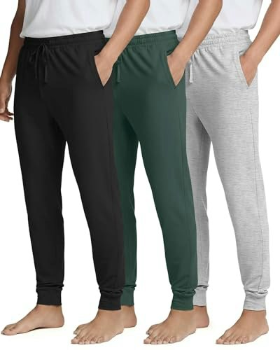 Men's Cuffed Pajama Jogger Pants 3-Pack: $33.99 Men's Cuffed Pajama Jogger Pants 3-Pack: $33.99
