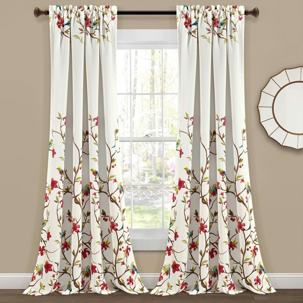 Lush Decor Neela Birds 84"x52" Light Filtering Curtain Panels 2-Pack: $38.49 Lush Decor Neela Birds 84"x52" Light Filtering Curtain Panels 2-Pack: $38.49