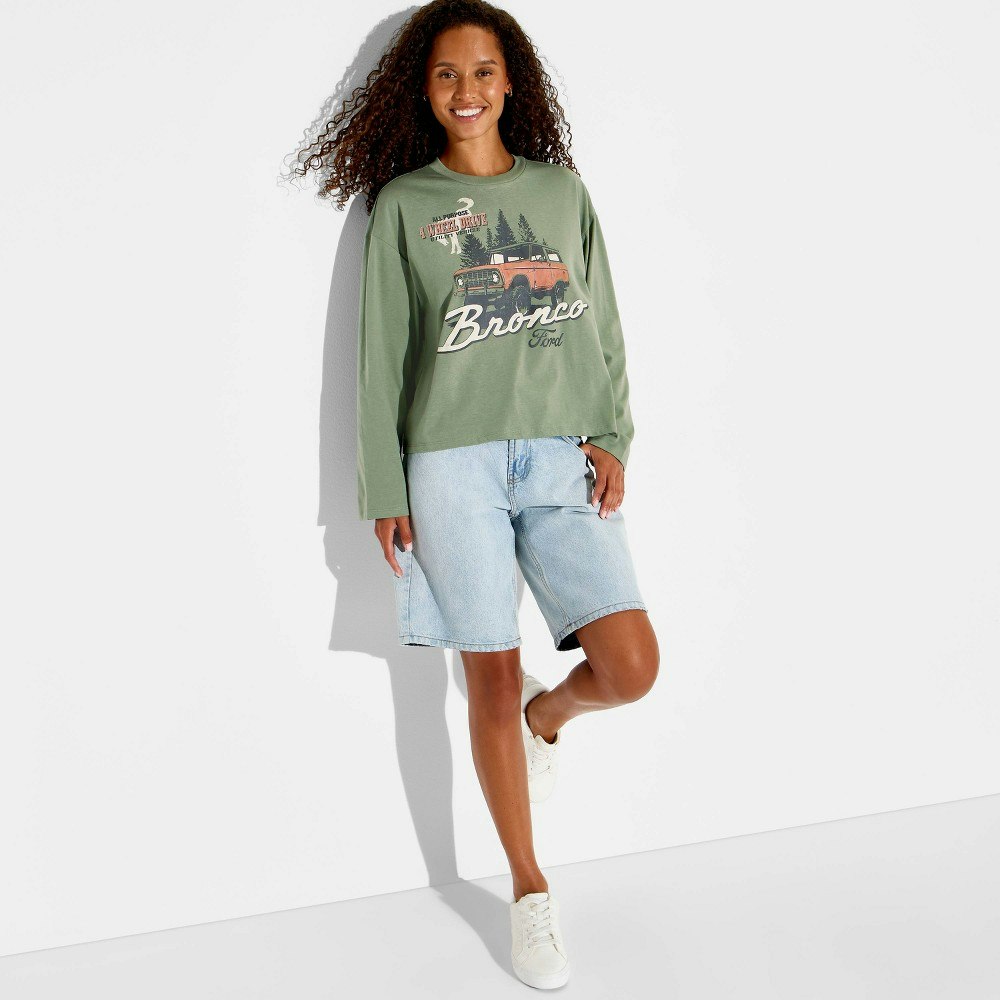 Women's Bronco Long Sleeve Graphic T-Shirt: $18 Women's Bronco Long Sleeve Graphic T-Shirt: $18