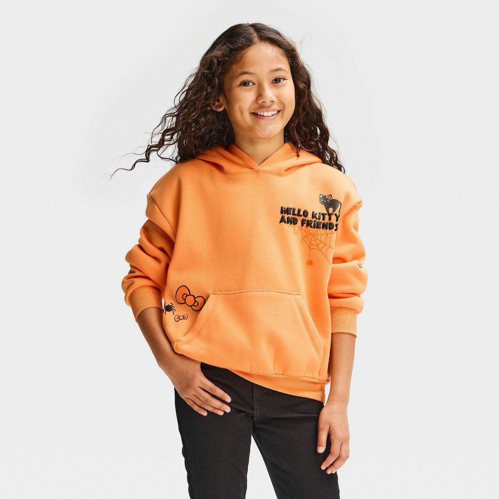 Girls' Hello Kitty Halloween Graphic Hooded Sweatshirt: $20 Girls' Hello Kitty Halloween Graphic Hooded Sweatshirt: $20