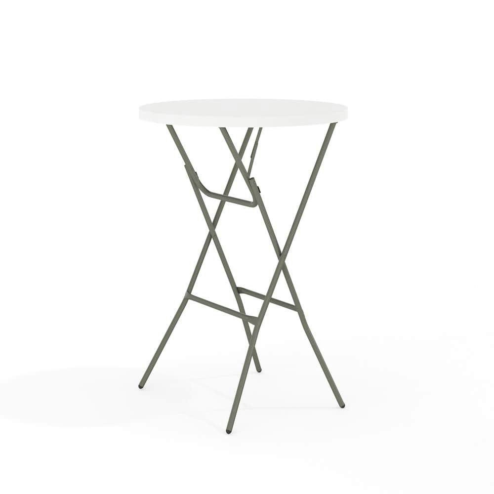 Elon 31.25-Inch Round Plastic Folding Bar Table: $74.40 Elon 31.25-Inch Round Plastic Folding Bar Table: $74.40
